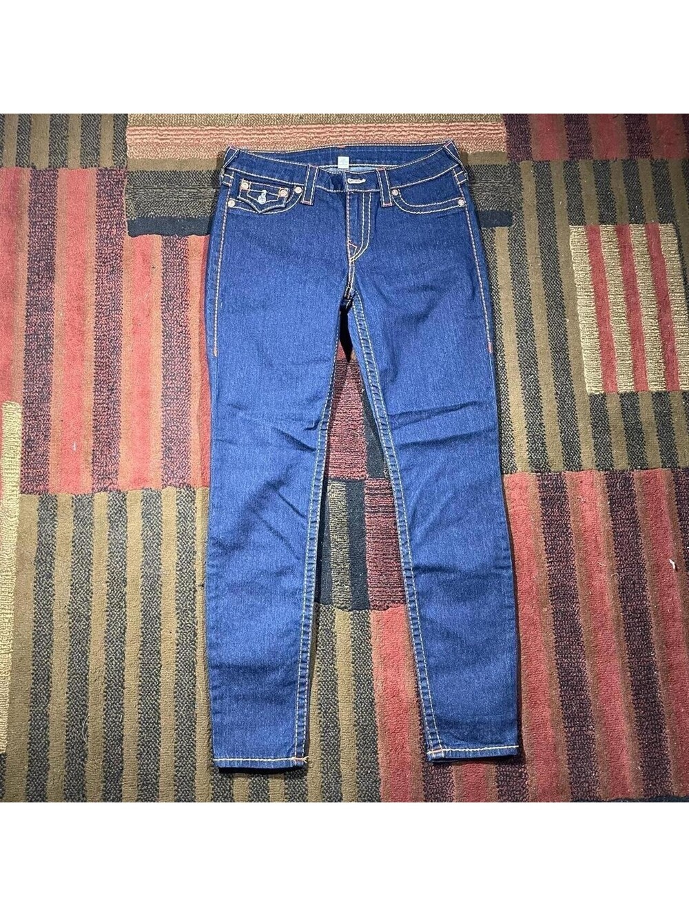 True Religion World Tour Women's Skinny Jeans Size 30 Blue